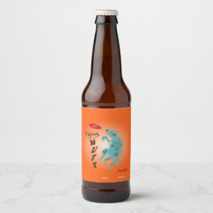 Etiqueta Para Botella De Cerveza Mutt, nombre y estilo del vuelo