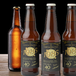 Etiqueta Para Botella De Cerveza Nacido en 1985 40 cumpleaños fiesta etiqueta de ce