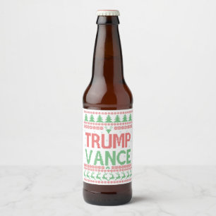 Etiqueta Para Botella De Cerveza Navidades feos republicanos de Trump vance celebra