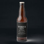 Etiqueta Para Botella De Cerveza Negro, estoy atando el partido del soltero Boda Kn<br><div class="desc">Negro estoy atando las etiquetas de la botella de cerveza del partido del Boda del nudo</div>