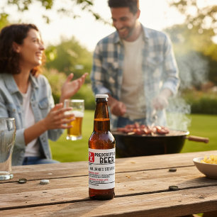 Etiqueta Para Botella De Cerveza Nombre personalizado de la receta de cerveza diver