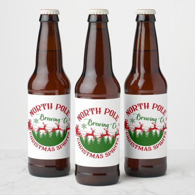 Etiqueta Para Botella De Cerveza North Pole Brewing Company  (Botellas)