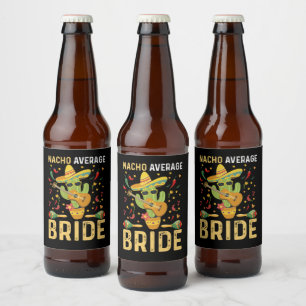 Etiqueta Para Botella De Cerveza Novia No Promedio Cinco De Mayo Boda Mexicana 