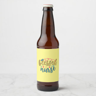 Etiqueta Para Botella De Cerveza Nurse Gift | Blessed Nurse