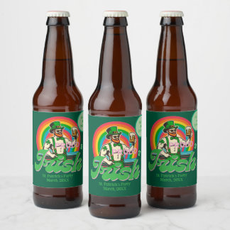 Etiqueta Para Botella De Cerveza Orgulloso e irlandés St Patrick Personalizado LGBT