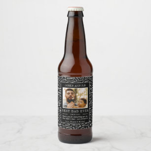 Etiqueta Para Botella De Cerveza Papá de moda en muchos idiomas foto Día del Padre