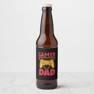 Etiqueta Para Botella De Cerveza Papá jugador del día del padre