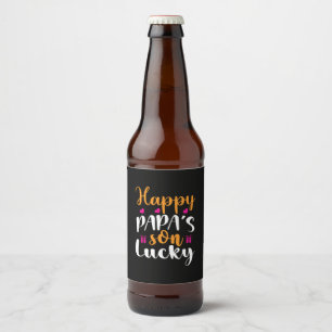 Etiqueta Para Botella De Cerveza Papá Regalo Feliz hijo de papá