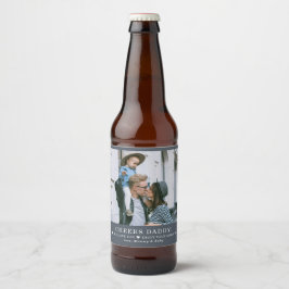 Etiqueta Para Botella De Cerveza Papá Te Amamos | Foto moderna del Día del Padre 