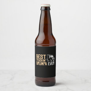 Etiqueta Para Botella De Cerveza Papi Regalo Mejor Camión Grumpa