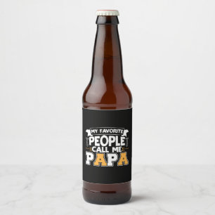 Etiqueta Para Botella De Cerveza Papi Regalo Mi Gente Favorita Me Llama Papá