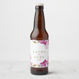 Etiqueta Para Botella De Cerveza Paraíso Orquídea