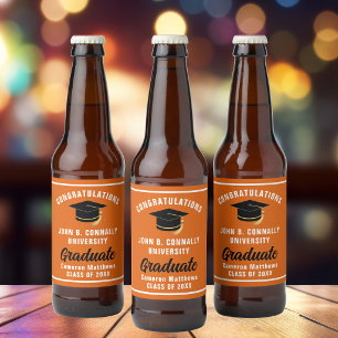 Etiqueta Para Botella De Cerveza Partido de Graduación de Personalizado de Graduado