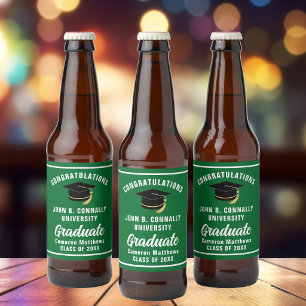 Etiqueta Para Botella De Cerveza Partido de Graduación de Personalizados de Graduad