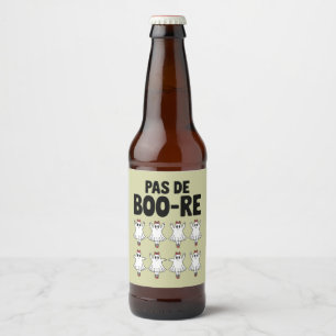 Etiqueta Para Botella De Cerveza Pas de Boo-re Ballerina Ghost Halloween Spooky