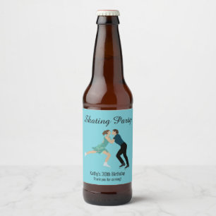 Etiqueta Para Botella De Cerveza Patinaje artístico