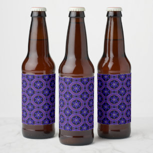 Etiqueta Para Botella De Cerveza Patrón abstracto boho elegante moderno floral #505