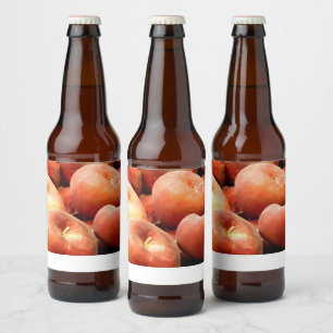 Etiqueta Para Botella De Cerveza Peach Doughnut