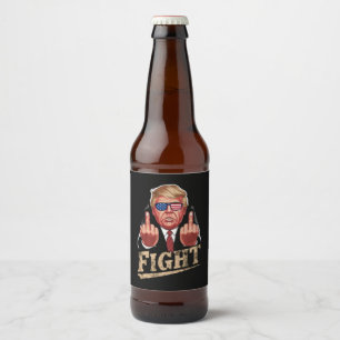 Etiqueta Para Botella De Cerveza Pelea de Trump Elección EEUU Retro Vintage