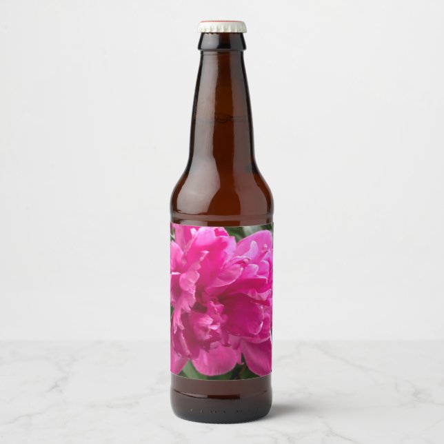 Etiqueta Para Botella De Cerveza Peony (Anverso)
