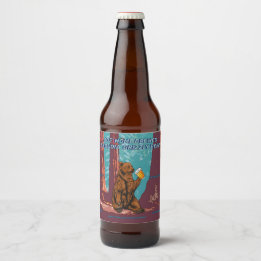 Etiqueta Para Botella De Cerveza Personaliza Diversión Tu Texto Cerveza Casera Oso 