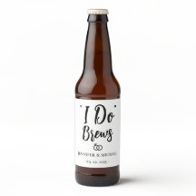 Personaliza la recepción de la boda I Do Brews