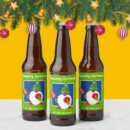 Etiqueta Para Botella De Cerveza Personalizable 🎅 Navidades pickleball