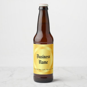 Etiqueta Para Botella De Cerveza Personalización de la elegante plantilla de guione