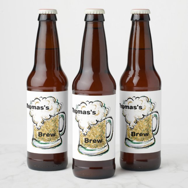 Etiqueta Para Botella De Cerveza Personalizado (Botellas)