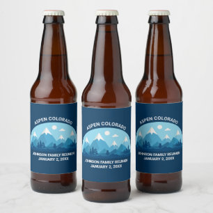 Etiqueta Para Botella De Cerveza Personalizado Fiesta de Reunión de la Familia de I