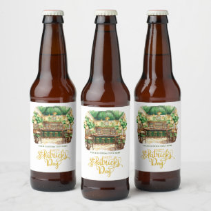 Etiqueta Para Botella De Cerveza Personalizado Fiesta del Día de San Patricio