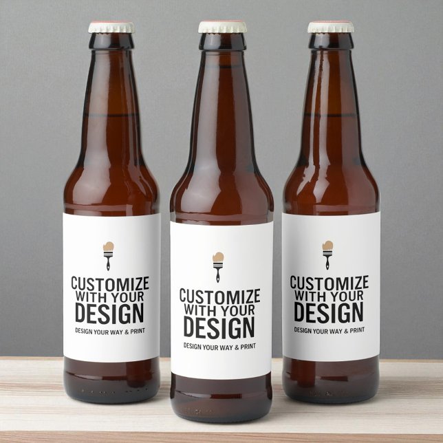 Etiqueta Para Botella De Cerveza Personalizados Minimalistas Personalizados Marca d (Subido por el creador)