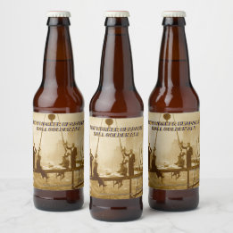 Etiqueta Para Botella De Cerveza Personalizar Bola de Dolor de Cabeza de Trabajador