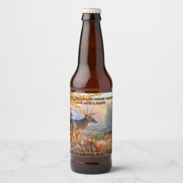 Etiqueta Para Botella De Cerveza Personalizar Deer In The Rut Cualquier Estado Deta