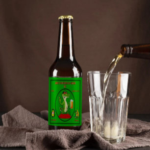 Etiqueta Para Botella De Cerveza Personalizar divertido caimán sureño de pesca de v