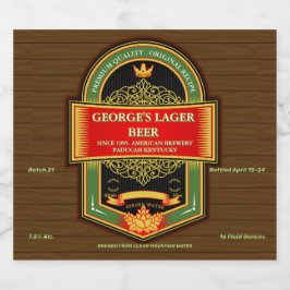 Etiqueta Para Botella De Cerveza Personalizar Elaborada Detallada