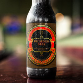 Etiqueta Para Botella De Cerveza Personalizar Rojo Negro Dorado Rústico 
