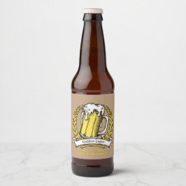 Etiqueta Para Botella De Cerveza Personalizar Vintage Sketch Beer Professional