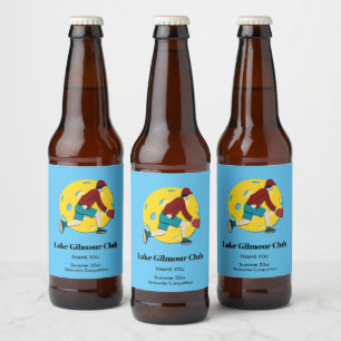 Etiqueta Para Botella De Cerveza Pickle Ball