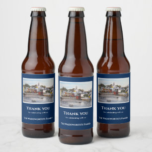 Etiqueta Para Botella De Cerveza Pintura de EE.UU. en Portsmouth Harbour New Hampsh