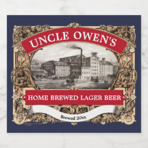 Plantilla de cerveza de lager de vintage