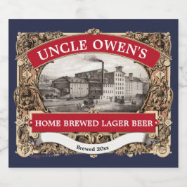 Etiqueta Para Botella De Cerveza Plantilla de cerveza de lager de vintage