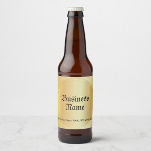 Etiqueta Para Botella De Cerveza Plantilla de escritura manuscrita Faux Gold Glamor