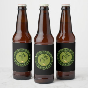 Etiqueta Para Botella De Cerveza Plantilla de etiqueta de cerveza de jengibre caser