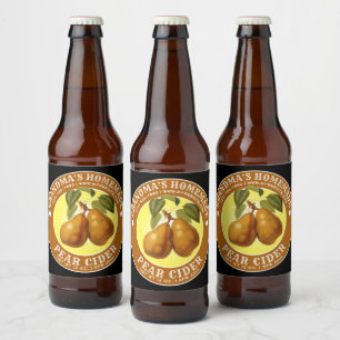 Etiqueta Para Botella De Cerveza Plantilla de la motocicleta de peras casera de vin