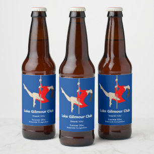 Etiqueta Para Botella De Cerveza Pole Fitness