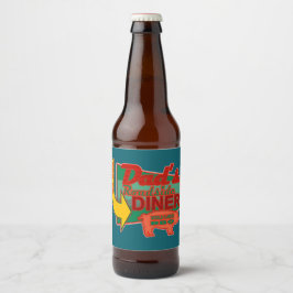 Etiqueta Para Botella De Cerveza Posavasos para el restaurante de carretera de papá
