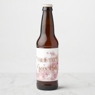 Etiqueta Para Botella De Cerveza Producto floral artesanal personalizable corona de