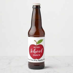 Etiqueta Para Botella De Cerveza profesor Después de la comida, cerveza de tentempi