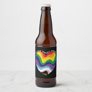 Etiqueta Para Botella De Cerveza Puedes Estar Conmigo Mismo Gay Transgénero LGBT